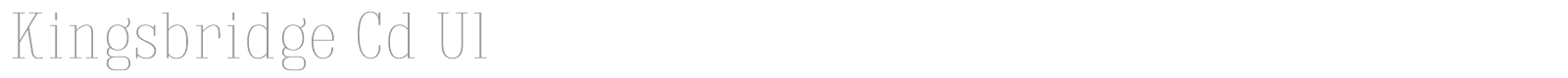 Kingsbridge font preview